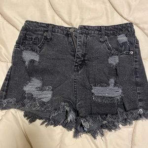 Mossimo Black Denim Shorts Size 12